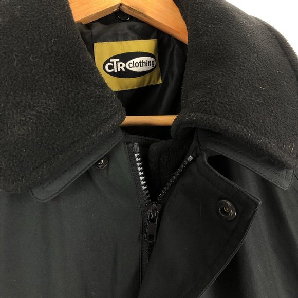 CTR Clothing Men's Size Medium Black Winter 3 in 1 Overcoat Jacket - Picture 7 of 15